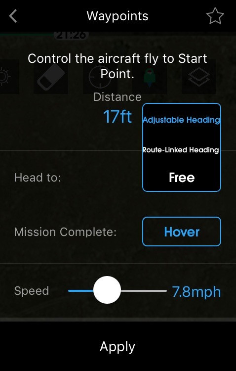 Mavic pro outlet waypoints