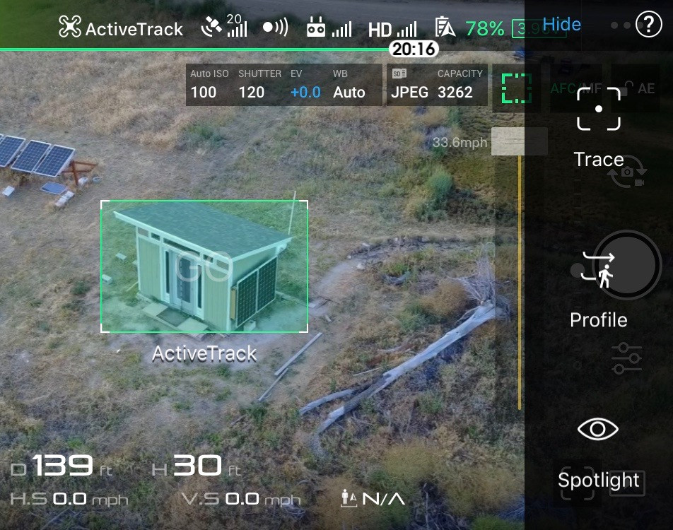 Mavic pro best sale active track modes