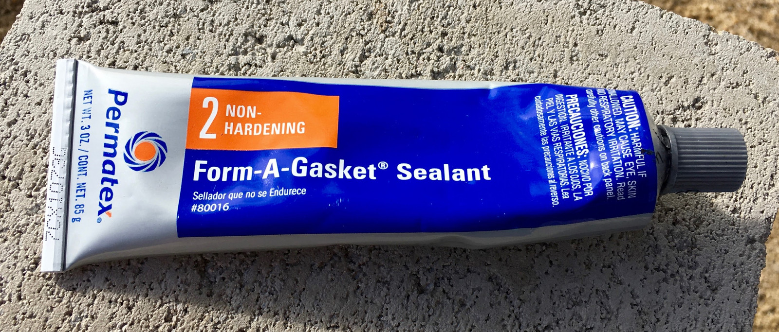  Permatex 80016 Form-A-Gasket #2 Sealant, 3 oz. , Blue :  Automotive